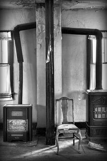 Chair and Two Stoves