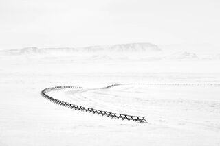 Curving Fence, Wyoming