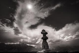 Rock Stack and Cloud