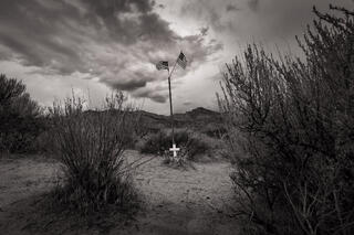  Cross and Two Flags