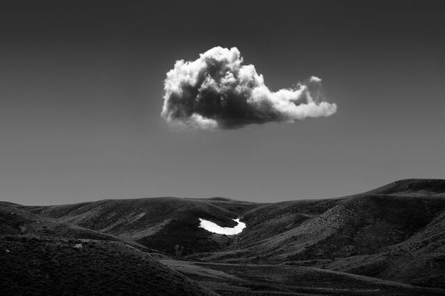 Cloud and the Last Snowbank, Wyoming print