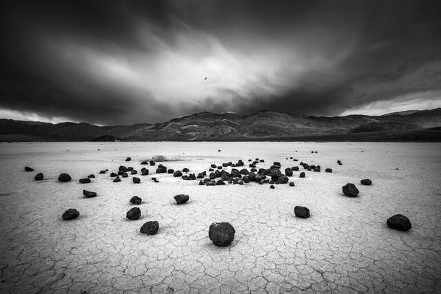 Rocks and Receding Storm print