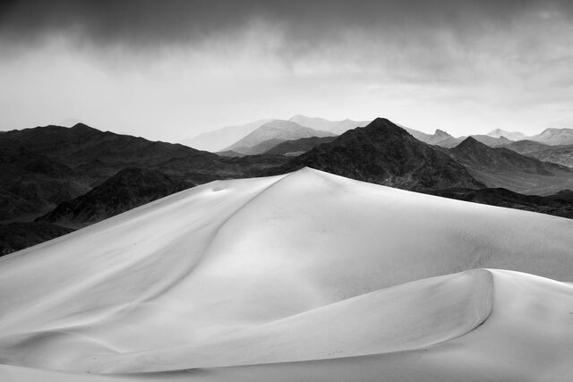Snow Storm Over Dunes print