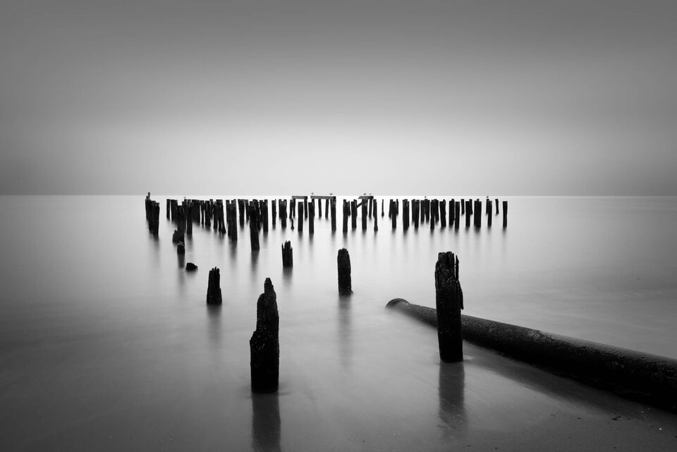 Pilings and Pipe print