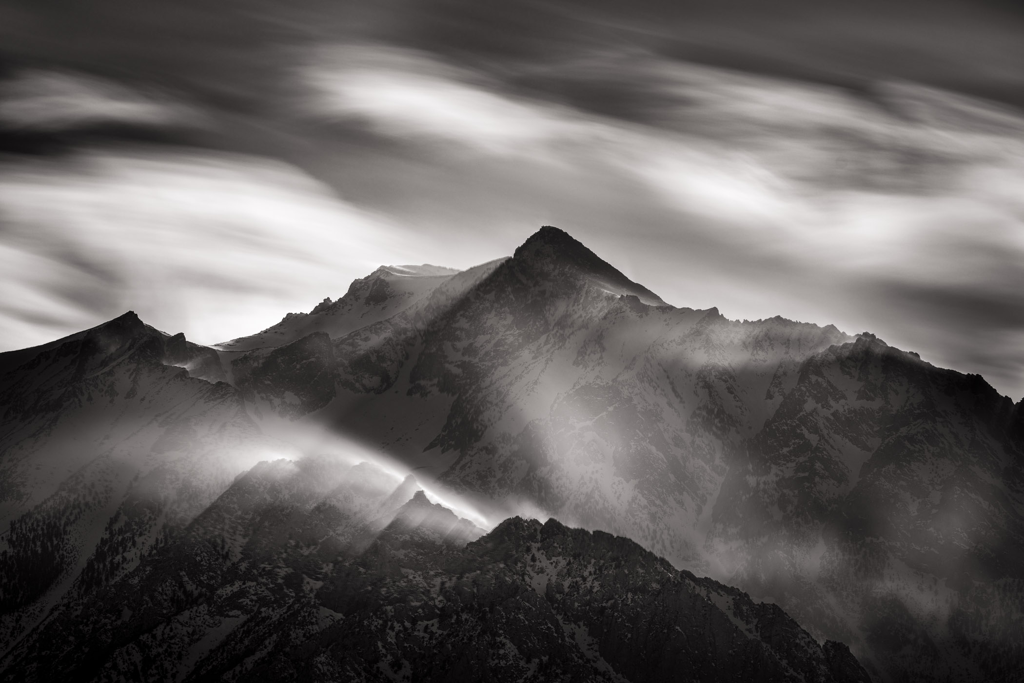 Manzanar, Williamson, clouds, mountain, sierra